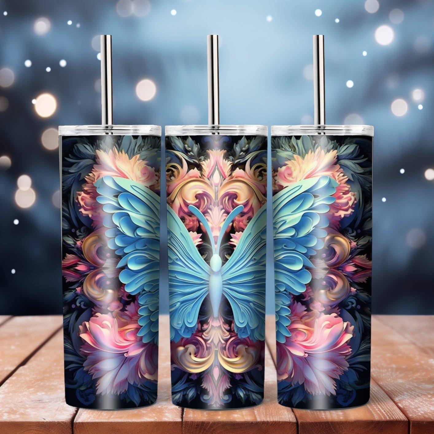 Butterfly, 20 oz tumbler