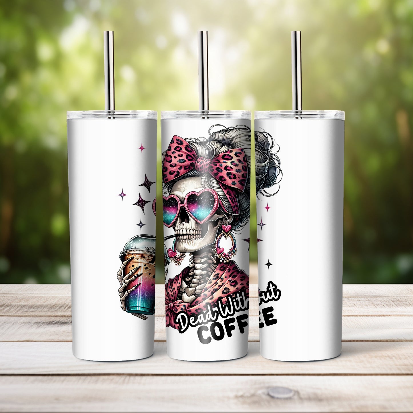 Dead without coffee, 20 oz tumbler