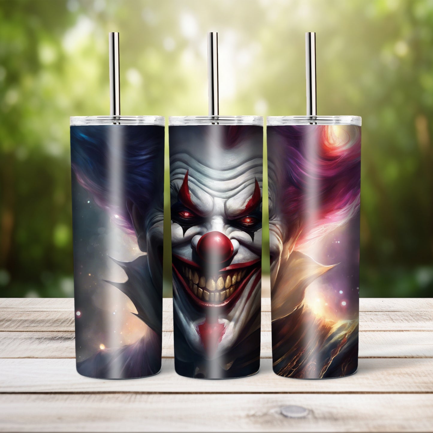 Evil clown, 20 oz tumbler
