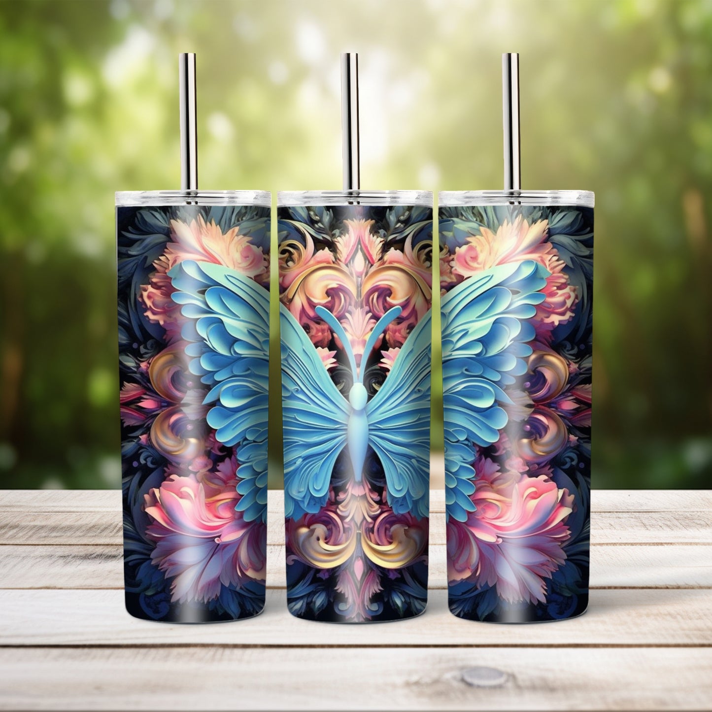 Butterfly, 20 oz tumbler