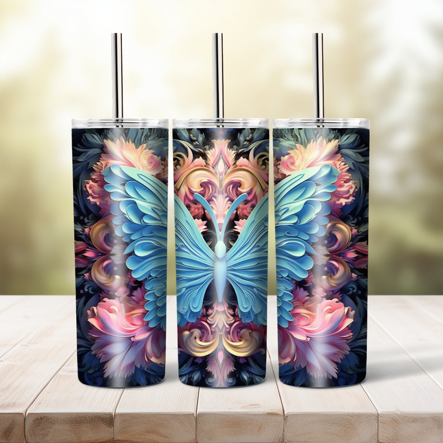 Butterfly, 20 oz tumbler