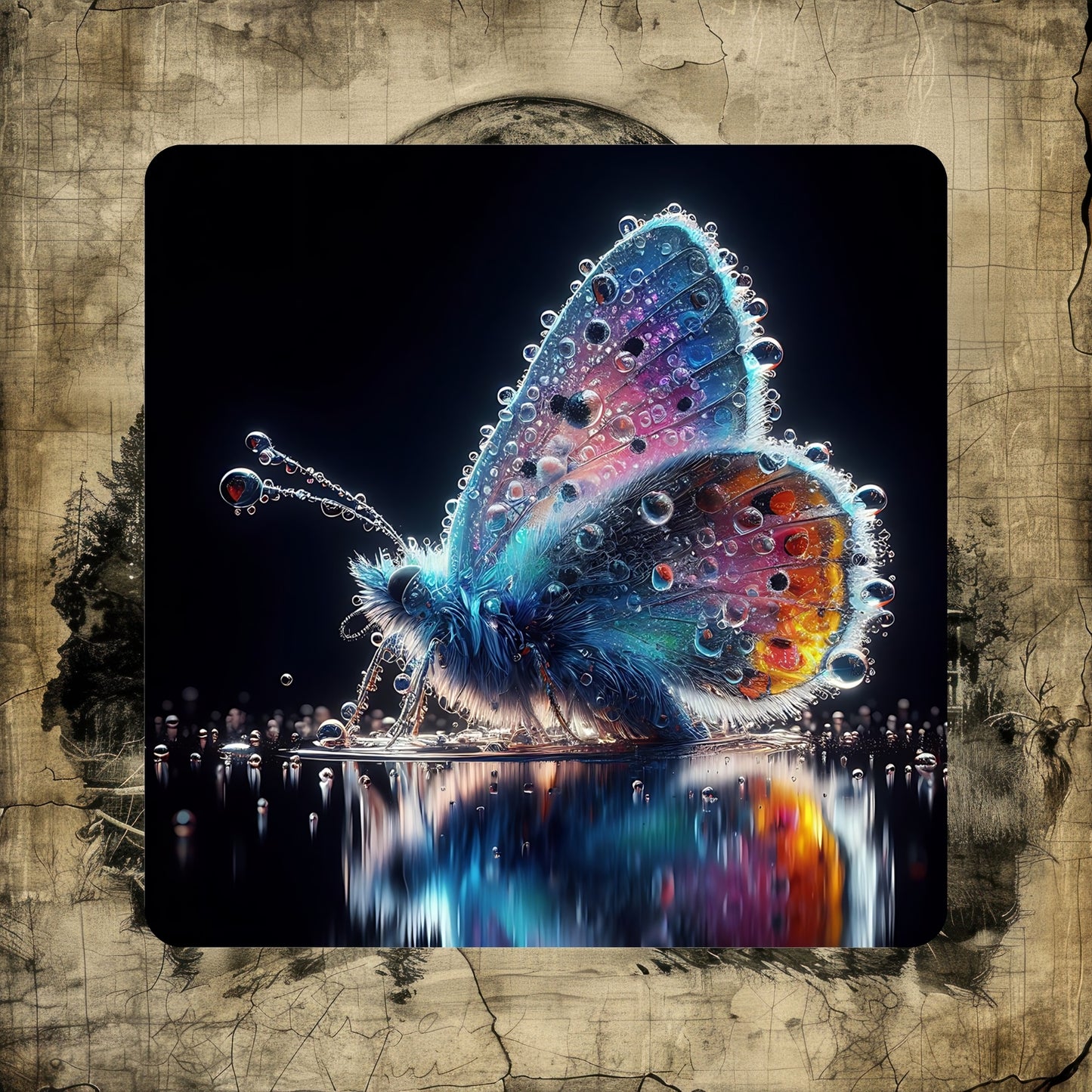 Butterflies - Set of 4 coasters