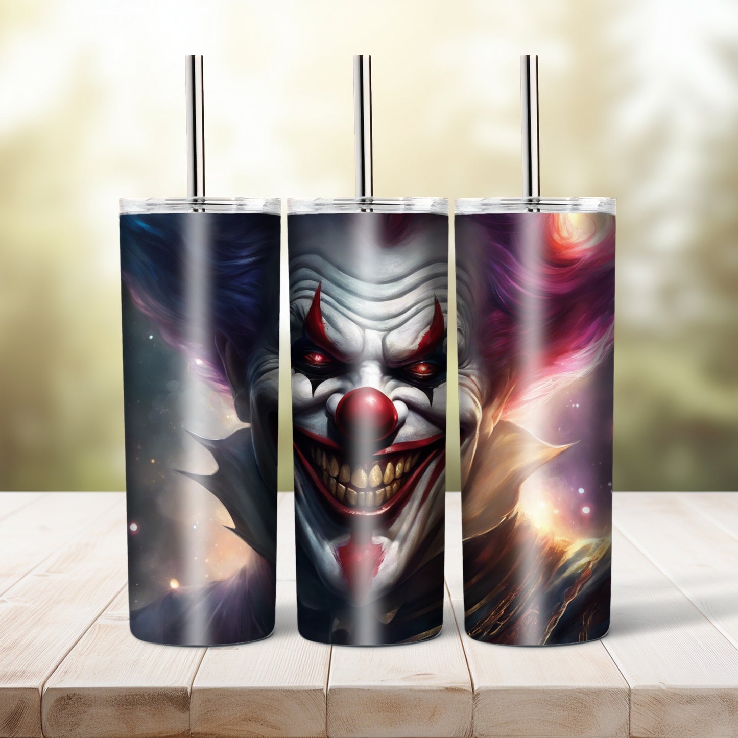 Evil clown, 20 oz tumbler