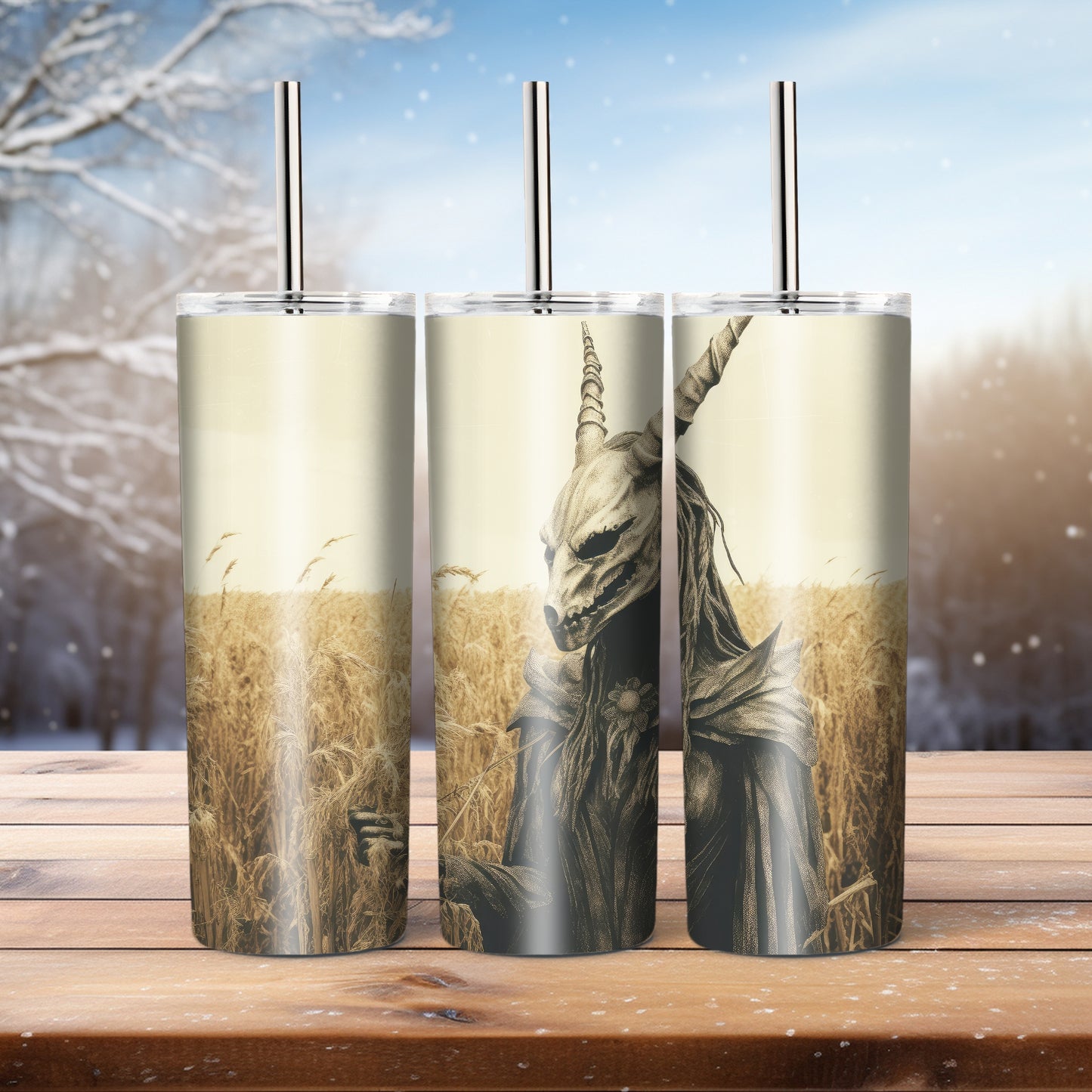 Horror Field Of Wheat - 20 oz tumbler