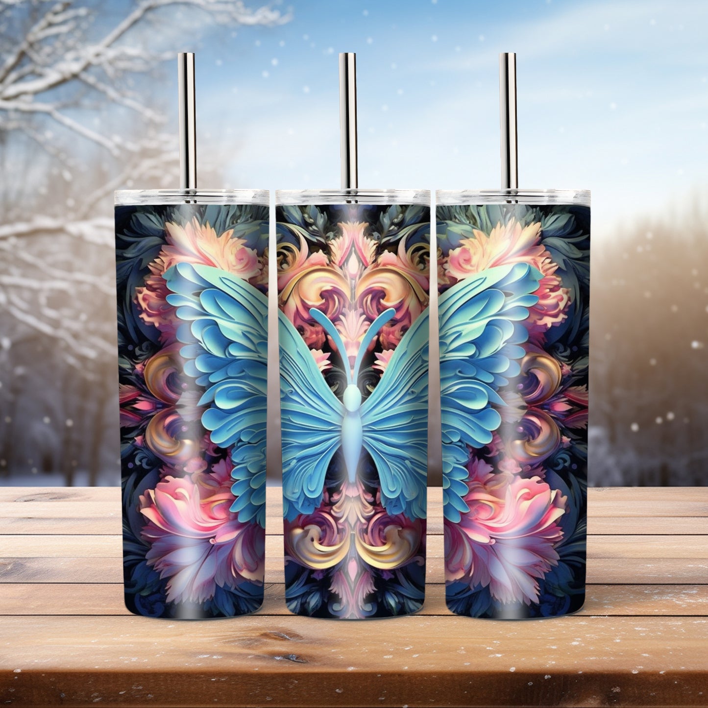 Butterfly, 20 oz tumbler