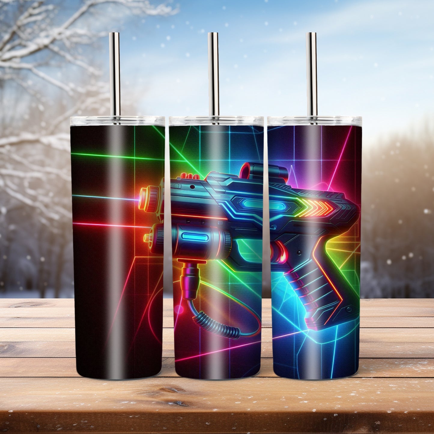Laser tag, 20 oz tumbler
