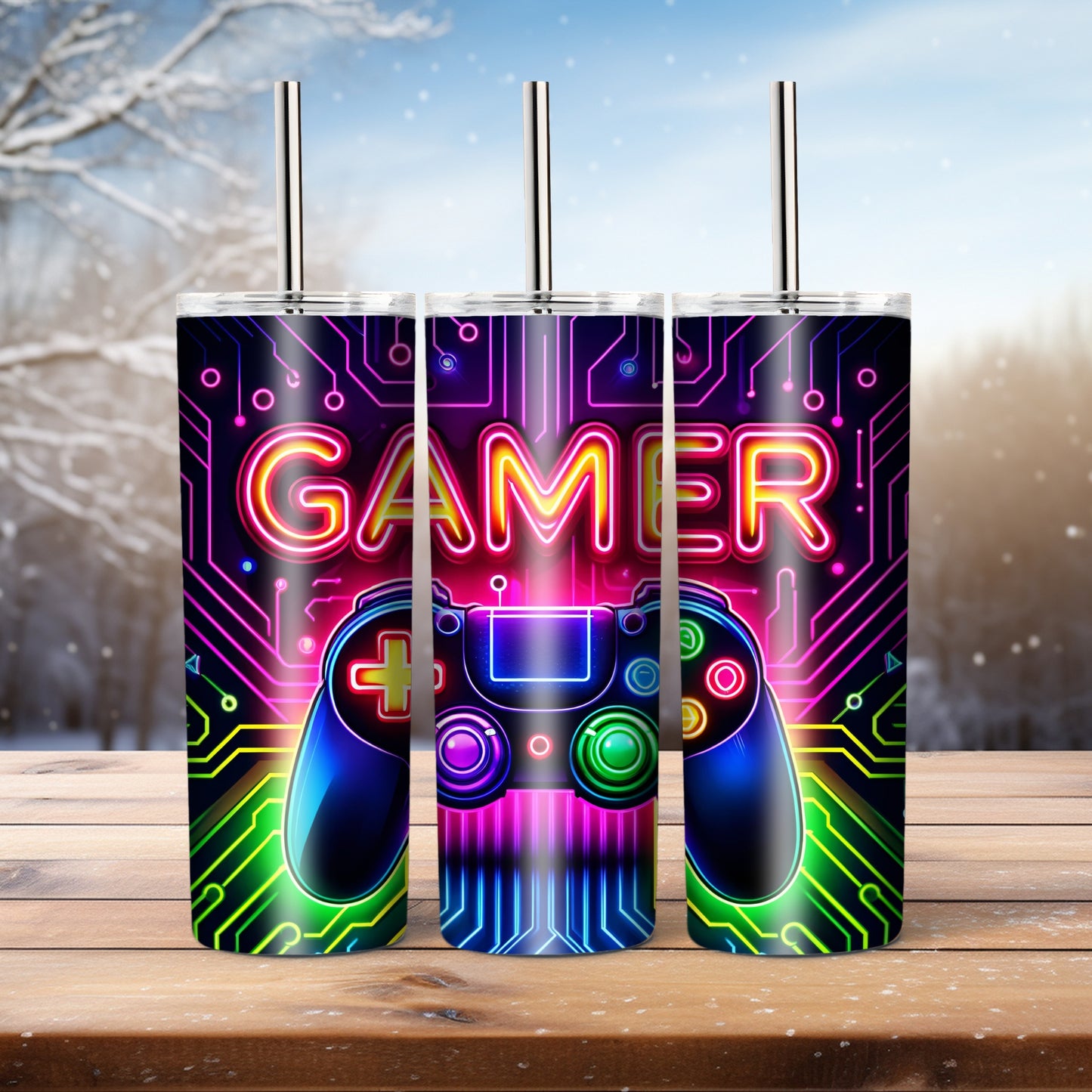 Gamer, 20 oz tumbler