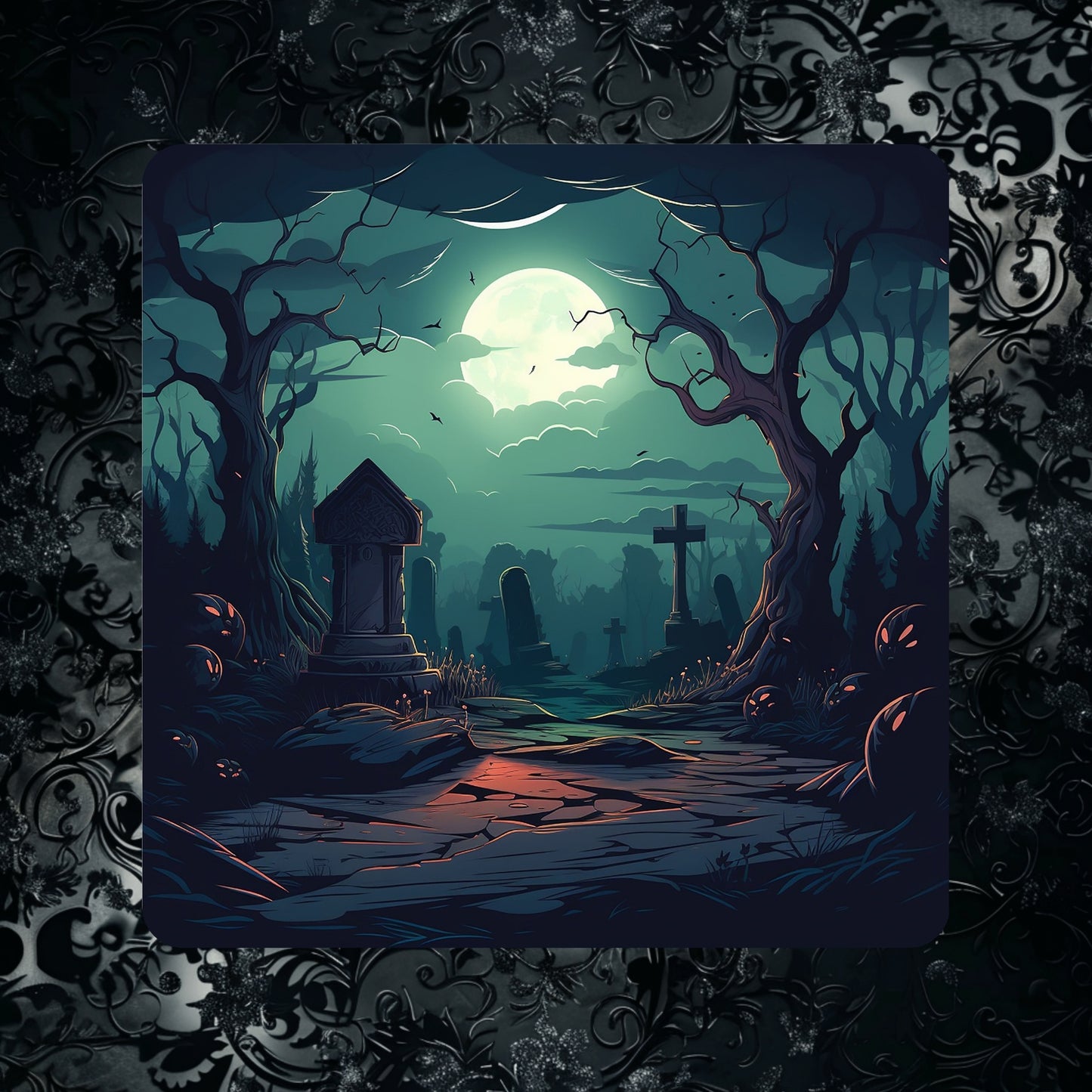 Spooky Graveyards - Set of 4 coasters