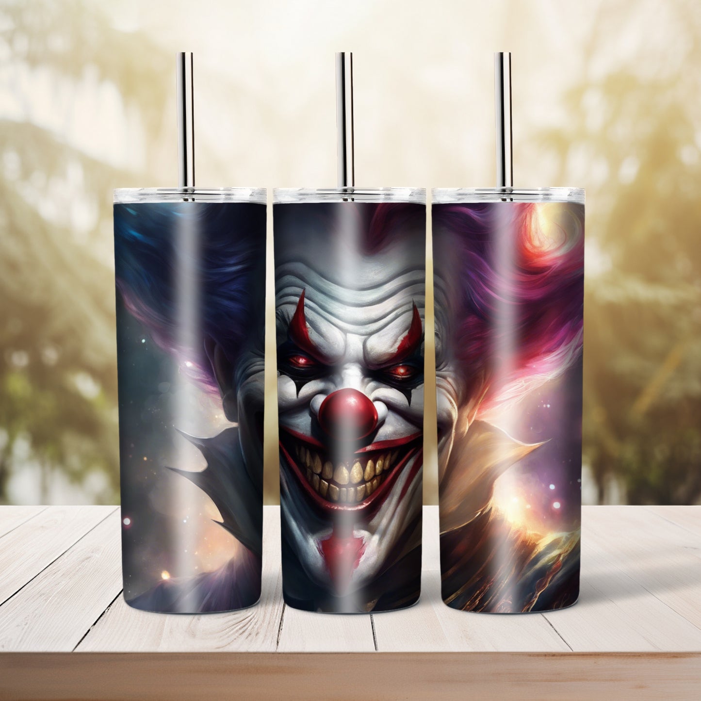 Evil clown, 20 oz tumbler