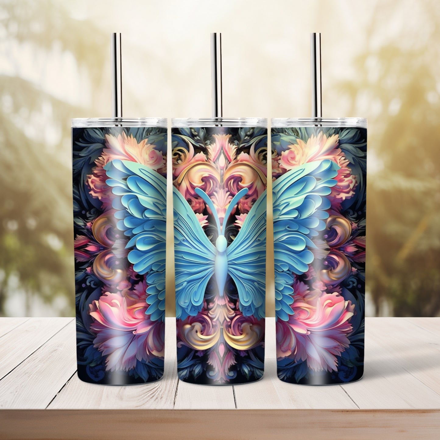 Butterfly, 20 oz tumbler