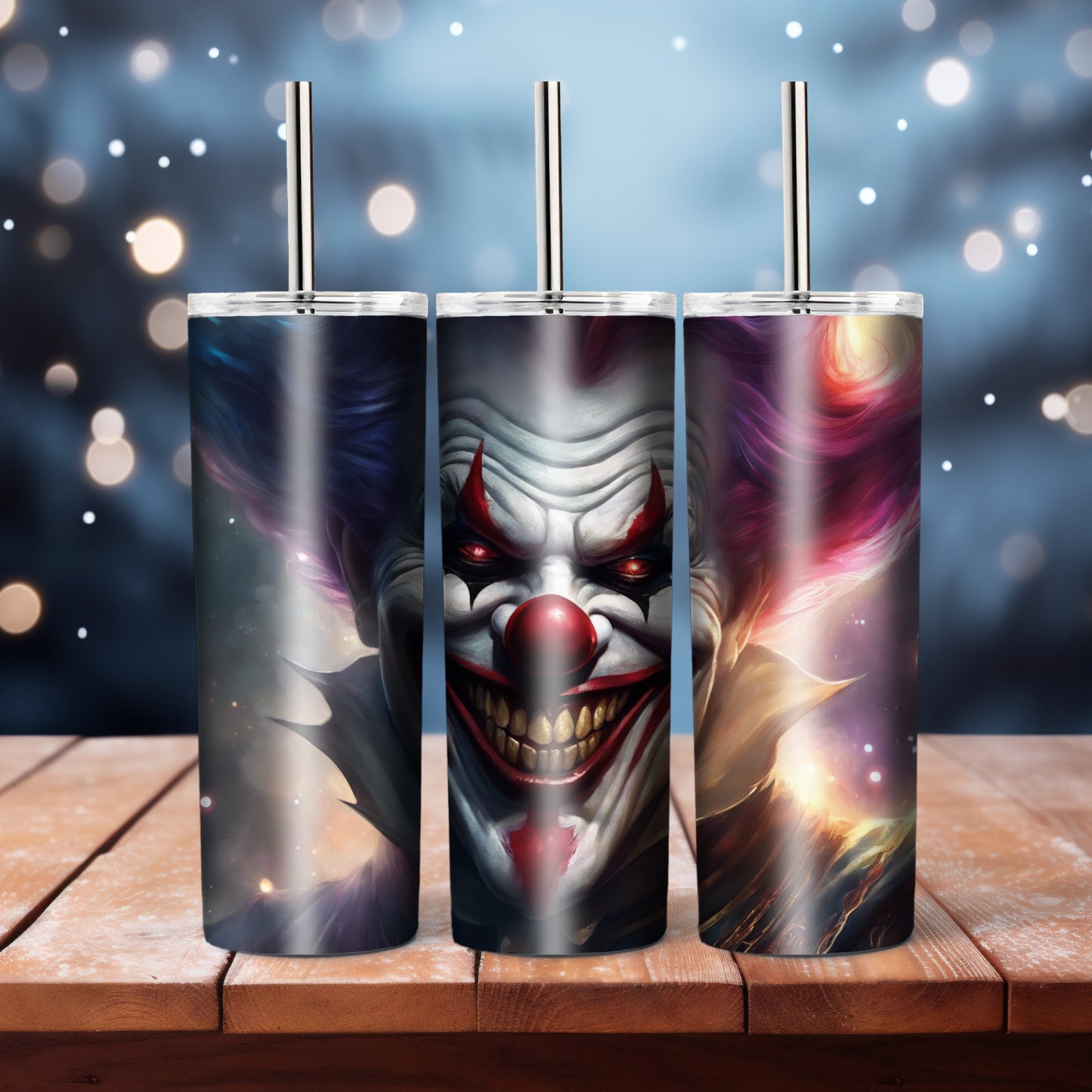 Evil clown, 20 oz tumbler