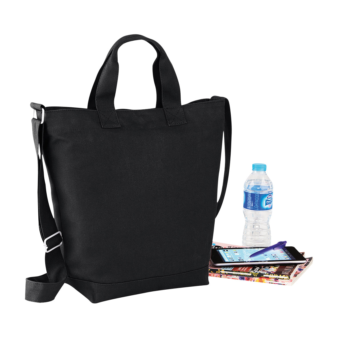 Frog and Skull - Cotton Canvas Day Bag