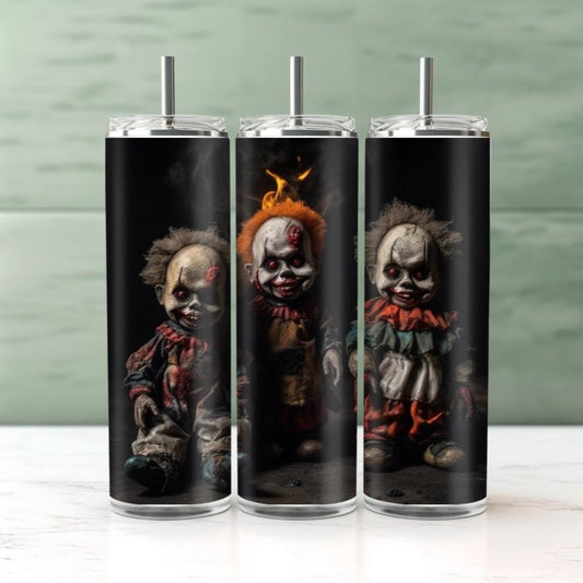 Creepy dolls,  20 oz tumbler