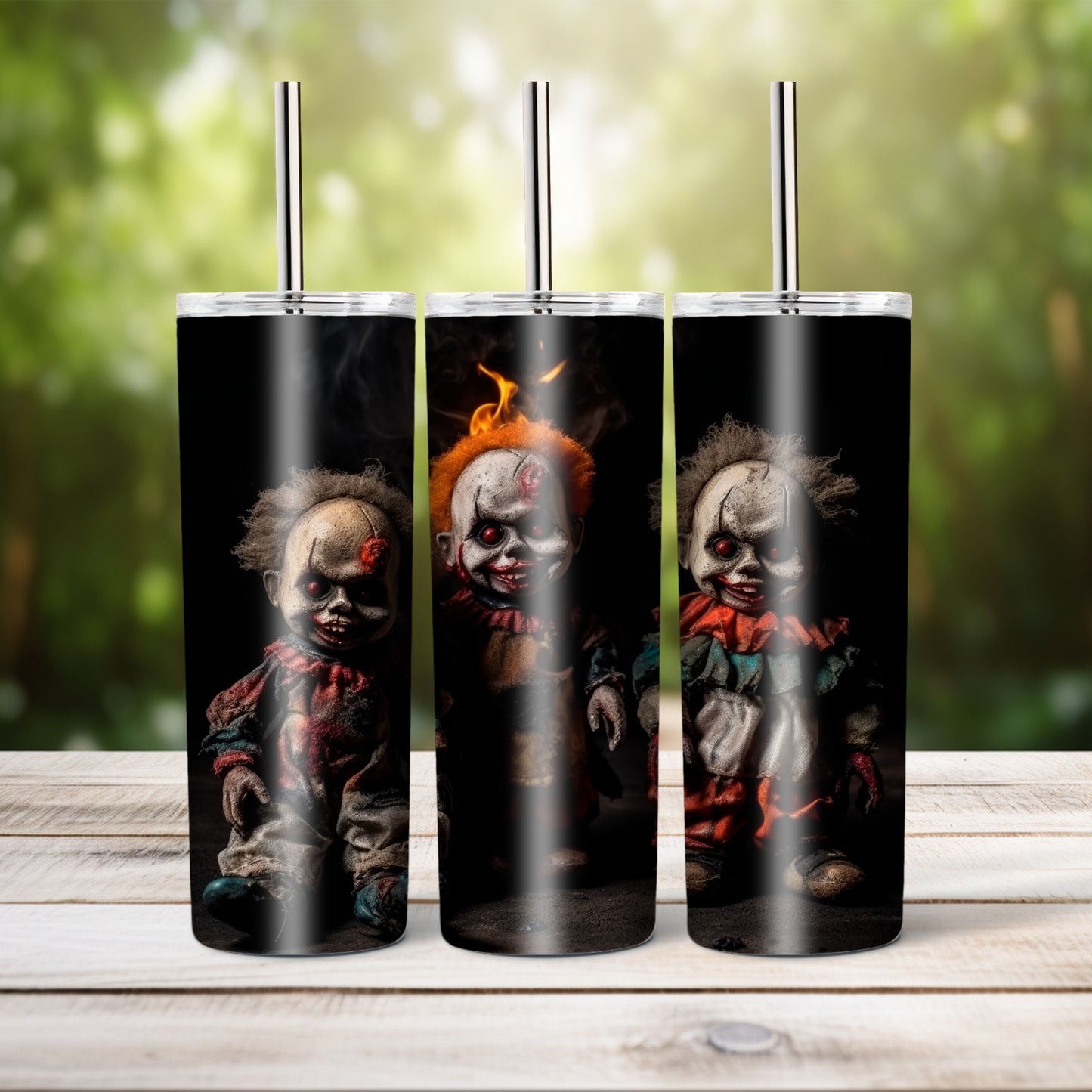 Creepy dolls,  20 oz tumbler