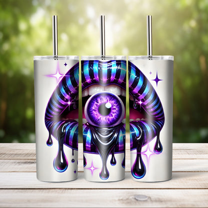 Stripey Lips -  20 oz tumbler