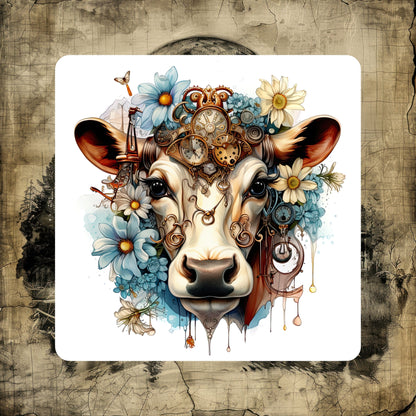 Steampunk Animals - Set of 4 coasters