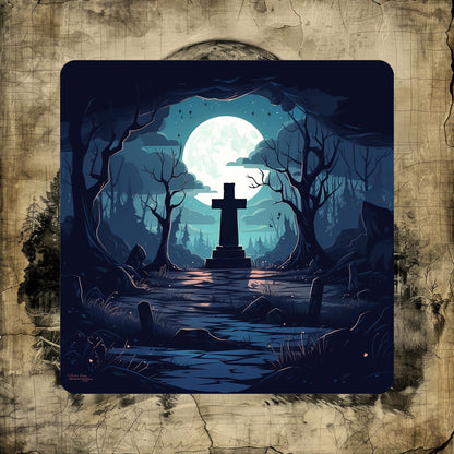 Spooky Graveyards - Set of 4 coasters