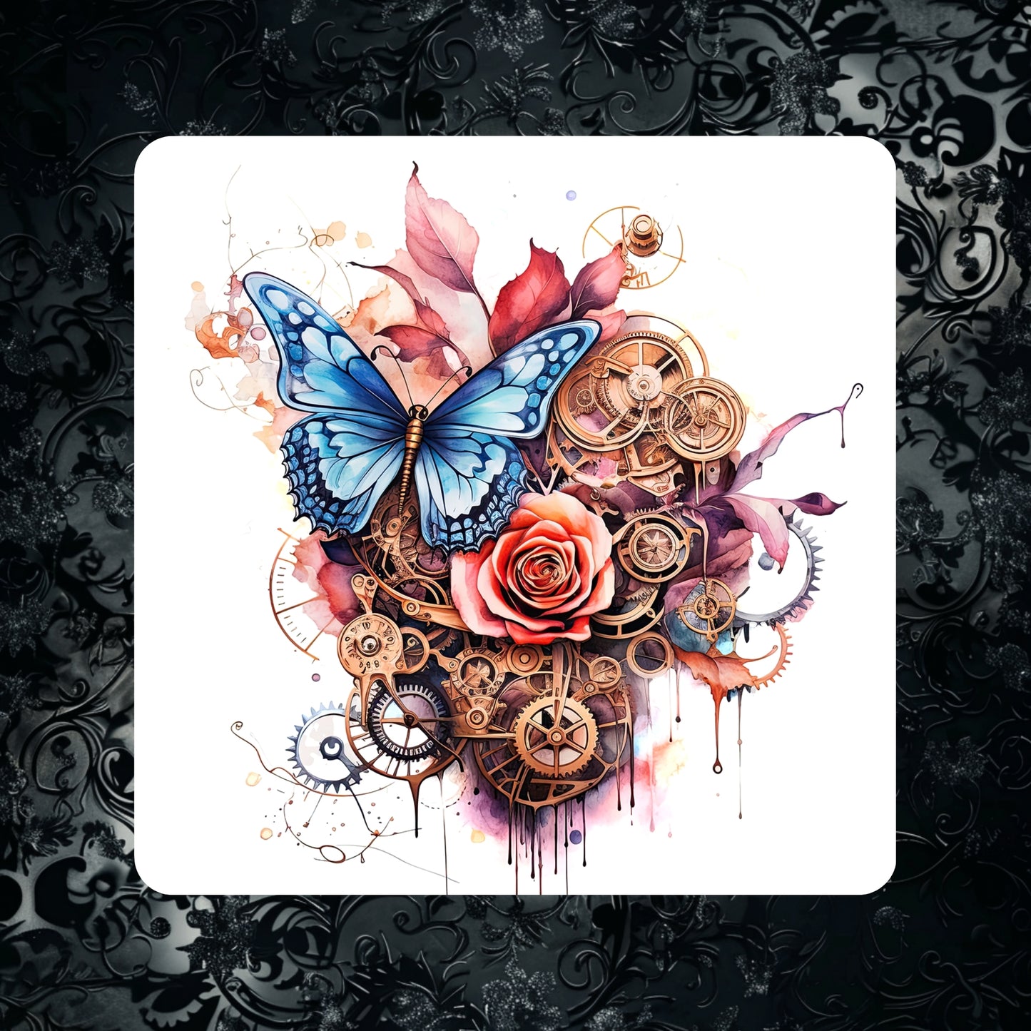 Steampunk Animals - Set of 4 coasters