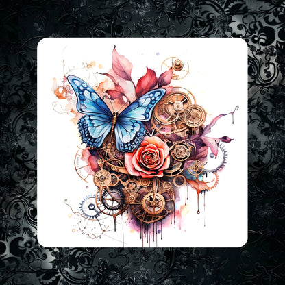 Steampunk Animals - Set of 4 coasters