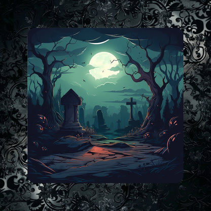 Spooky Graveyards - Set of 4 coasters