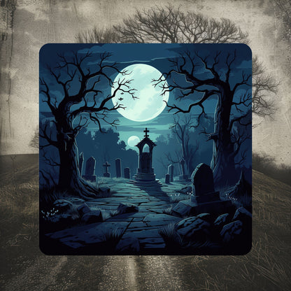 Spooky Graveyards - Set of 4 coasters