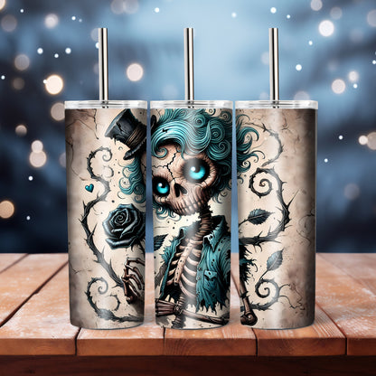 Cute skeleton,  20 oz tumbler