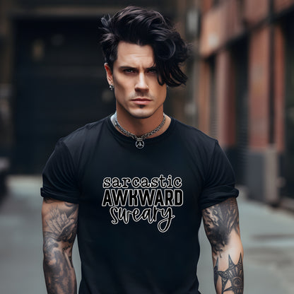 Sarcastic, awkward, sweary - T-shirt