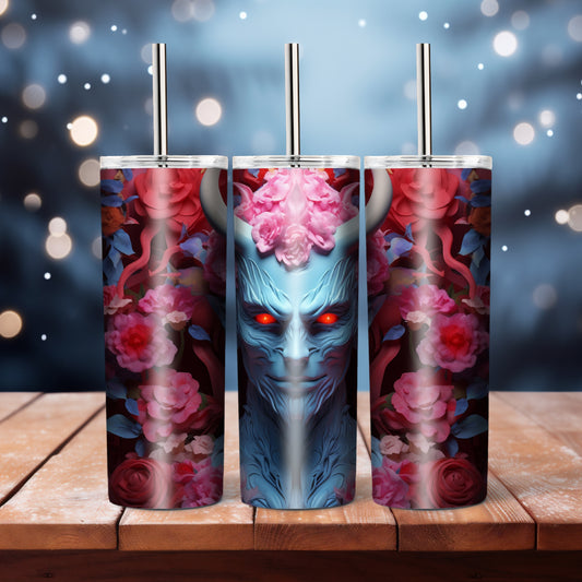Floral Devil -  20 oz tumbler
