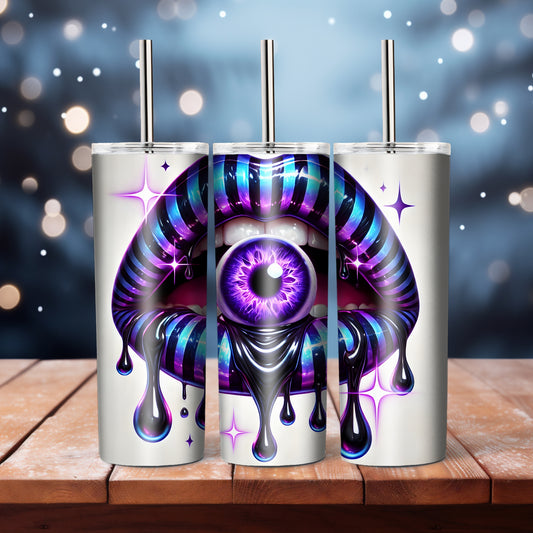 Stripey Lips -  20 oz tumbler