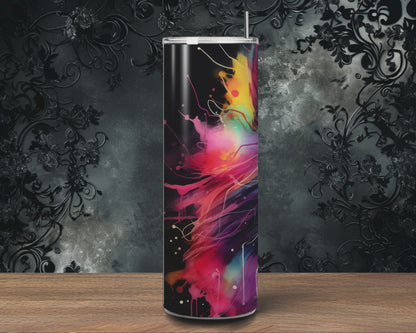 Colourful wolf,  20 oz tumbler